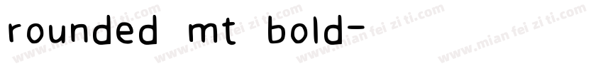 rounded mt bold字体转换